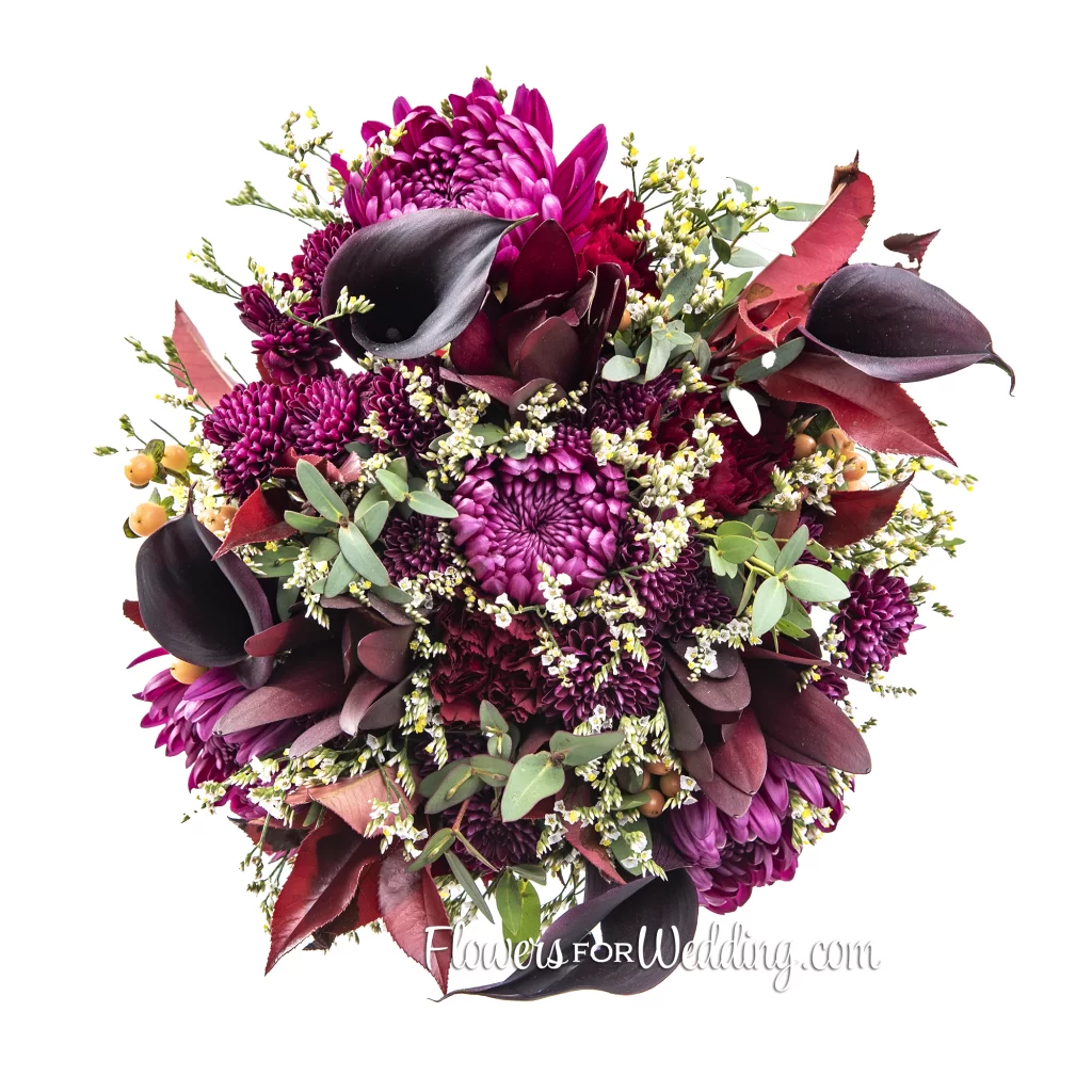 centerpiece flowers top devotion burgundy purple