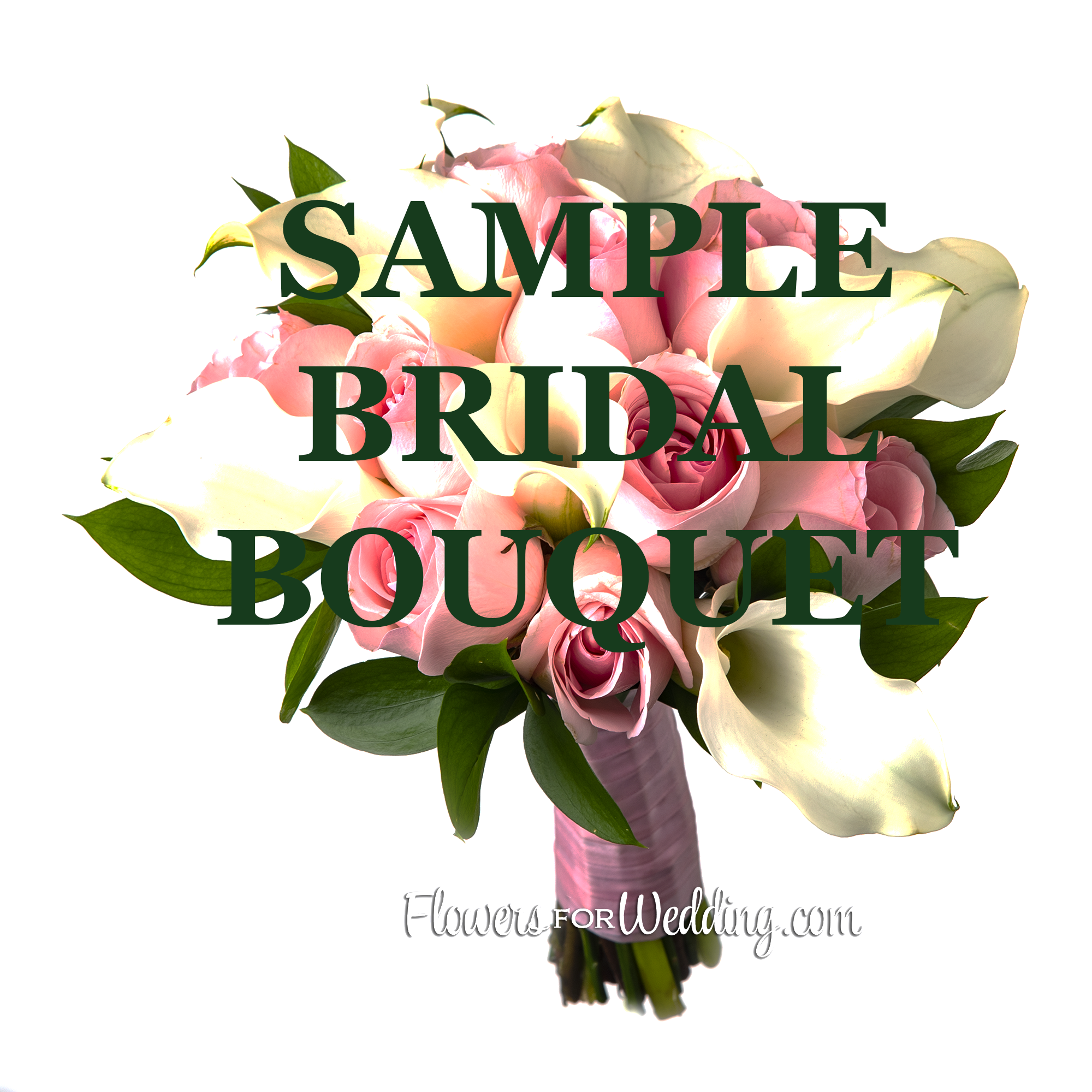 sample bridal bouquet elegance pink white