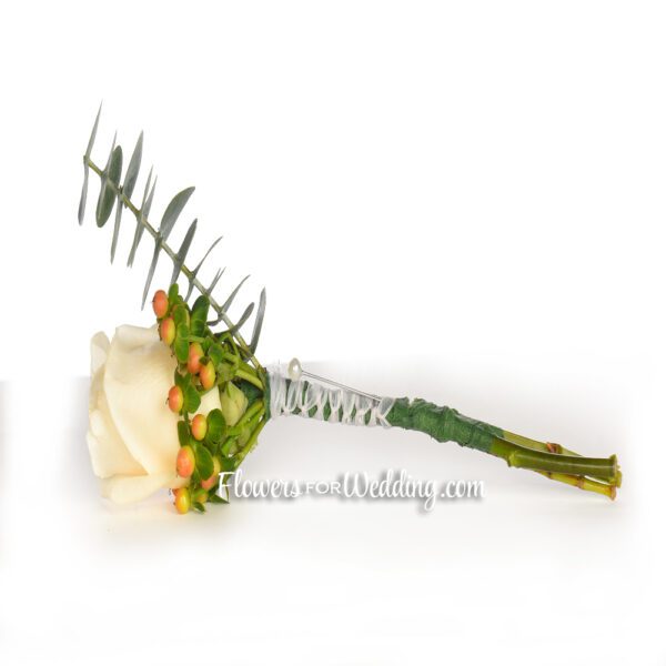 blush boutonniere