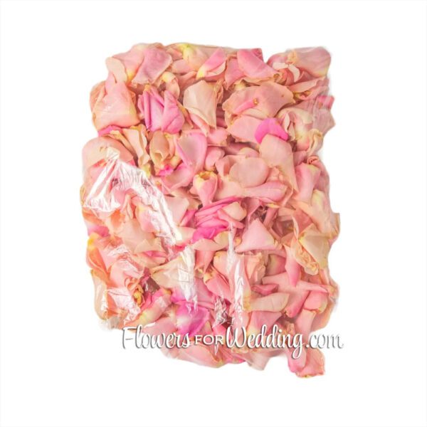 pink petals in bag