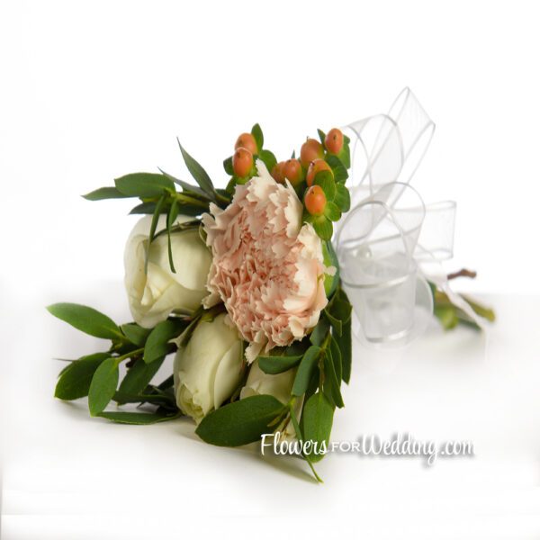 blush corsage